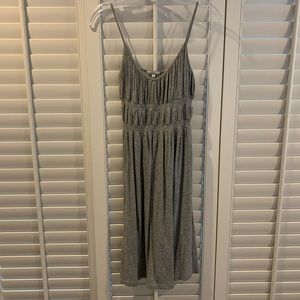 Cute gray dress with spaghetti straps XS
